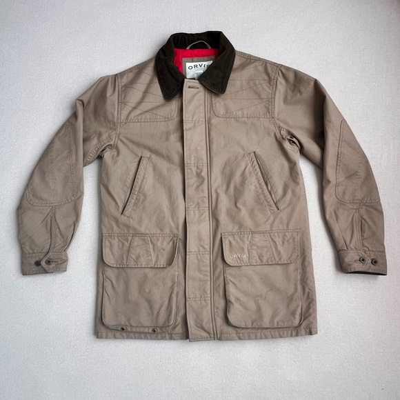 Orvis Heritage Field Coat OR‑4H05 Men’s Medium Tan Waxed Cotton Jacket - Picture 14 of 14